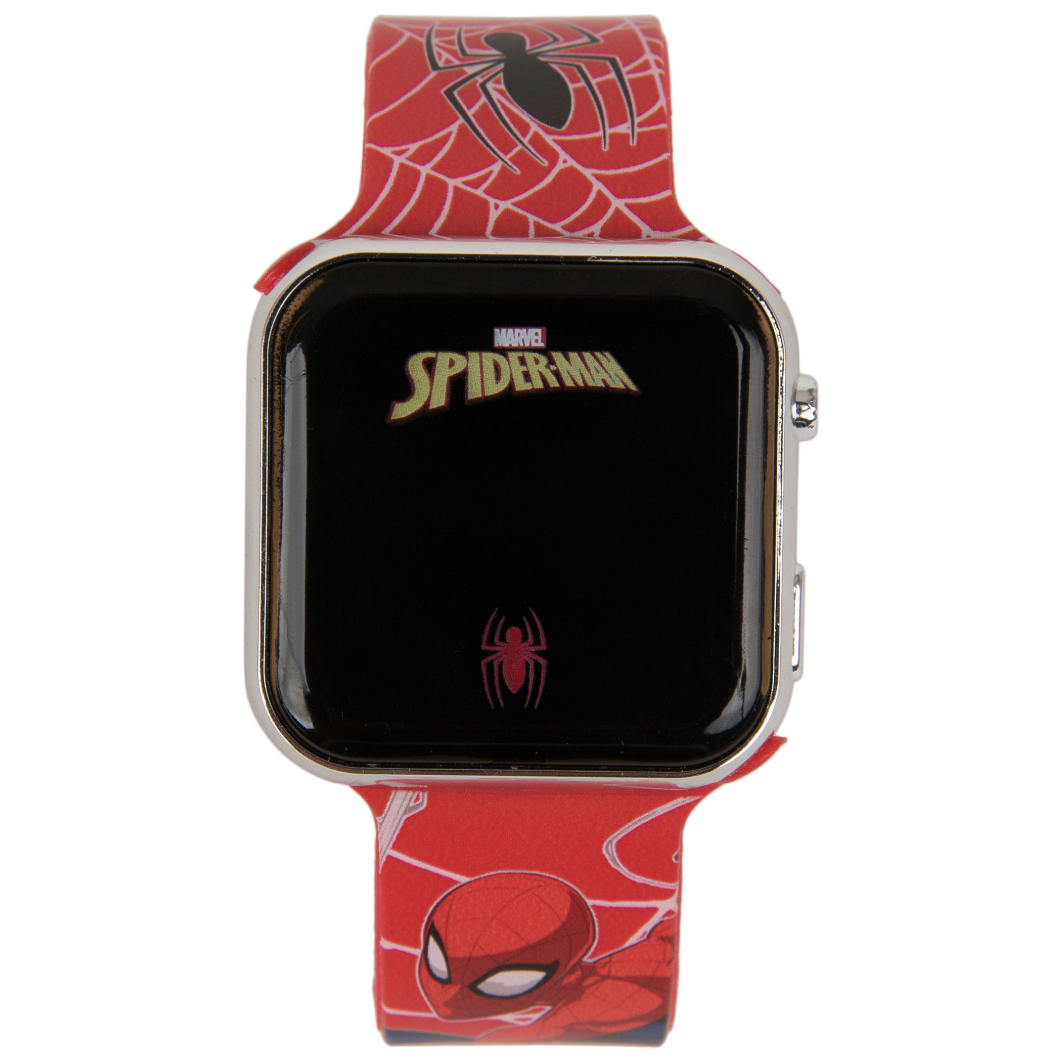 Spider-Man Web Design LED Screen Wrist Watch